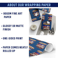 Venezuela Campeones 2026 Baseball Championship Wrapping Paper Roll Vintage Venezuelan Flag