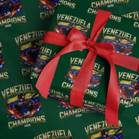 Venezuela Champions 2026 Wrapping Paper Roll Beisbol Venezuelan Pride Flag Baseball Fans
