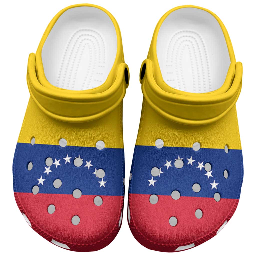 Venezuela Clogs Shoes Heritage Palette Flag-Inspired - Wonder Print Shop