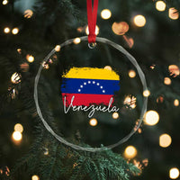 Venezuela Flag Pride Patriotic Crystal Glass Ornament for Venezuelan Roost - Wonder Print Shop
