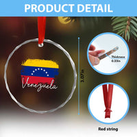 Venezuela Flag Pride Patriotic Crystal Glass Ornament for Venezuelan Roost - Wonder Print Shop