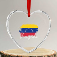Venezuela Flag Pride Patriotic Heart Crystal Glass Ornament for Venezuelan Roost - Wonder Print Shop