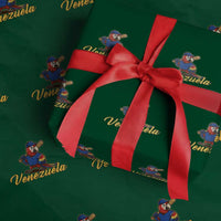 Venezuela Guacamaya Macaw Baseball Wrapping Paper Roll Venezuelan Pride Latino Beisbol Fans