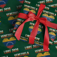 Venezuela Libre 2026 Wrapping Paper Roll Venezuelan Flag Heart Freedom and National Pride - Wonder Print Shop