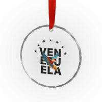 Venezuela Pride Flying Macaw Crystal Glass Ornament Ara Macao Guacamaya Venezuelan Pride Tropical Bird