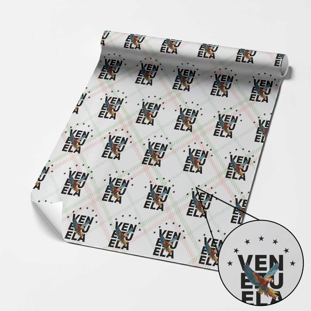 Venezuela Pride Flying Macaw Wrapping Paper Roll Ara Macao Guacamaya Venezuelan Pride Tropical Bird
