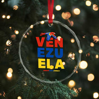 Venezuela Pride Flying Scarlet Macaw Crystal Glass Ornament Ara Macao Guacamaya Venezuelan Pride Tropical Bird