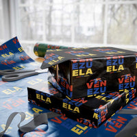 Venezuela Pride Flying Scarlet Macaw Wrapping Paper Roll Ara Macao Guacamaya Venezuelan Pride Tropical Bird