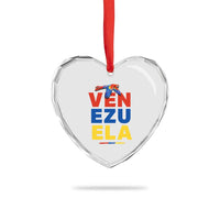 Venezuela Pride Flying Scarlet Macaw Heart Crystal Glass Ornament Ara Macao Guacamaya Venezuelan Pride Tropical Bird