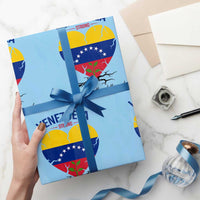 Venezuela Strong Healing Support Wrapping Paper Roll Hope Grows Through Cracks Venezuelan Flag Heart