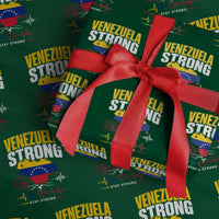 Venezuela Strong Support and Solidarity Wrapping Paper Roll Patriotic Venezuelan Flag Country Map