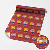 Venezuela Strong Support and Solidarity Wrapping Paper Roll Patriotic Venezuelan Flag Country Map