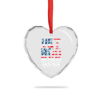 Vet Bod Heart Crystal Glass Ornament Funny Military Veteran Dad Bod American Flag - Wonder Print Shop