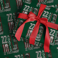 Veteran Suicide Awareness Wrapping Paper Roll 22 A Day Is 22 Too Many - Wonder Print Shop