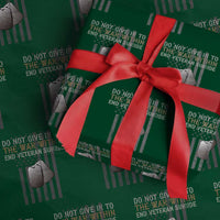 Veteran Suicide Awareness Wrapping Paper Roll Do Not Give In To The War Within Patriotic US Flag - Wonder Print Shop