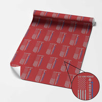 Veteran US Air Force Wrapping Paper Roll Vintage USA Flag Veterans - Wonder Print Shop
