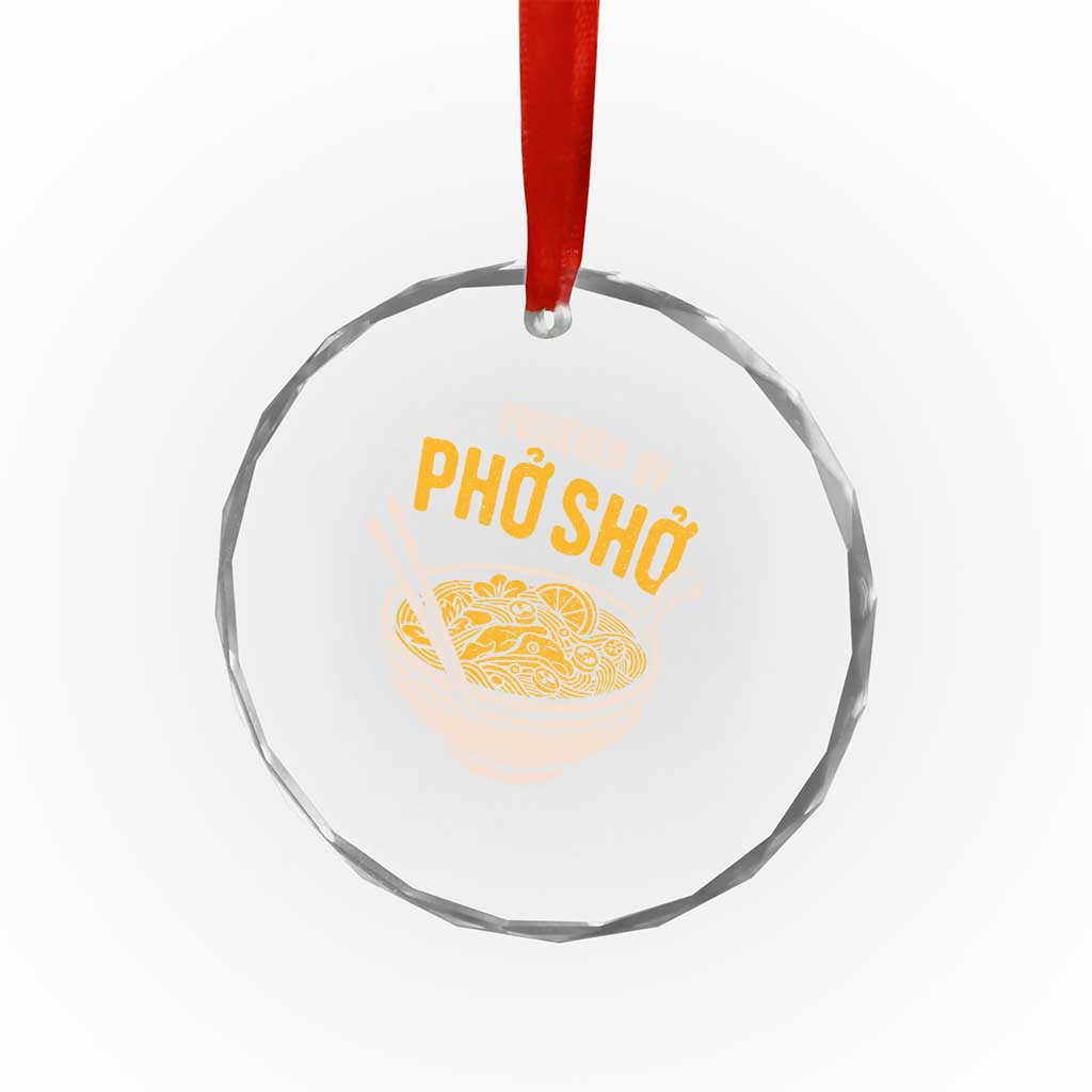 Vietnamese Pho Crystal Glass Ornament Funny Vietnam Foodie Food Humor