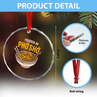 Vietnamese Pho Crystal Glass Ornament Funny Vietnam Foodie Food Humor