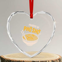 Vietnamese Pho Heart Crystal Glass Ornament Funny Vietnam Foodie Food Humor