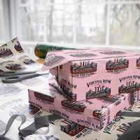 Viking Row Ro Ro Norway Norge Norwegian Flag Wrapping Paper Roll Row For Glory Norway Together As One Retro Football Fans