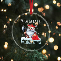 Viking Xmas Crystal Glass Ornament Fa La La La Valhalla La Viking Santa Gnome TS11