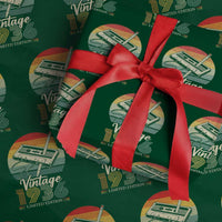 Vintage 1936 Wrapping Paper Roll 90th Birthday Turning 90 Year Old Gifts