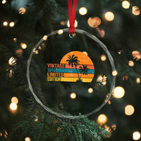 Vintage 1946 Limited Edition Crystal Glass Ornament Retro Sunset 80th Birthday 80 Year Old Gifts