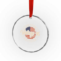 Vintage 1946 Stamp Crystal Glass Ornament Funny 80th Birthday USA Flag 80 Year Old Bday