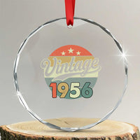 Vintage 1956 Crystal Glass Ornament 70 Year Old 70th Birthday Gifts