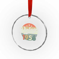 Vintage 1956 Crystal Glass Ornament 70 Year Old 70th Birthday Gifts