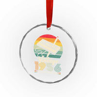 Vintage 1956 Crystal Glass Ornament 70th Birthday Turning 70 Year Old Gifts