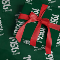 Vintage 1956 Legend Wrapping Paper Roll 70th Birthday Gifts Special Milestone