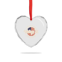 Vintage 1956 Stamp Heart Crystal Glass Ornament Funny 70th Birthday USA Flag 70 Year Old Bday