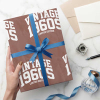 Vintage 1960s Limited Edition Wrapping Paper Roll Vintage Varsity Funny Cool 1960 Theme