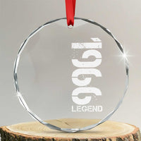 Vintage 1966 Legend Crystal Glass Ornament 60th Birthday Gifts Special Milestone