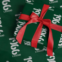 Vintage 1966 Legend Wrapping Paper Roll 60th Birthday Gifts Special Milestone