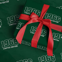 Vintage 1966 Limited Edition Wrapping Paper Roll 60 Year Old Gift Retro Varsity 60th Birthday