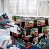 Vintage 1976 Birthday Wrapping Paper Roll Retro 50th Birthday Gifts 50 Years Old