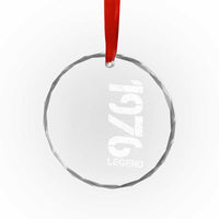 Vintage 1976 Legend Crystal Glass Ornament 50th Birthday Gifts Special Milestone