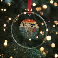 Vintage 1986 40th Birthday Crystal Glass Ornament 40 Year Old Gift Weird Being the Same Age as Old People