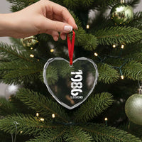 Vintage 1986 Legend Heart Crystal Glass Ornament 40th Birthday Gifts Special Milestone
