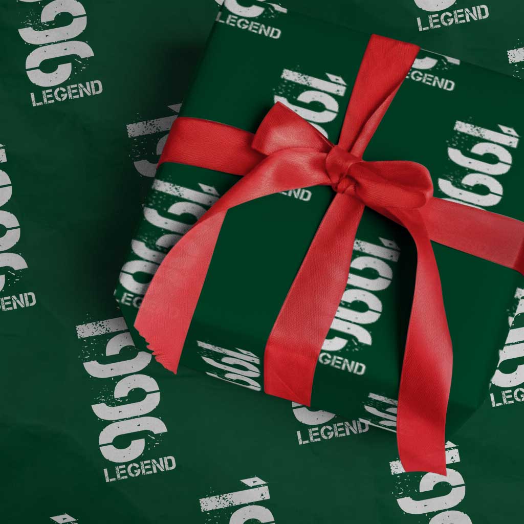 Vintage 1996 Legend Wrapping Paper Roll 30th Birthday Gifts Special Milestone