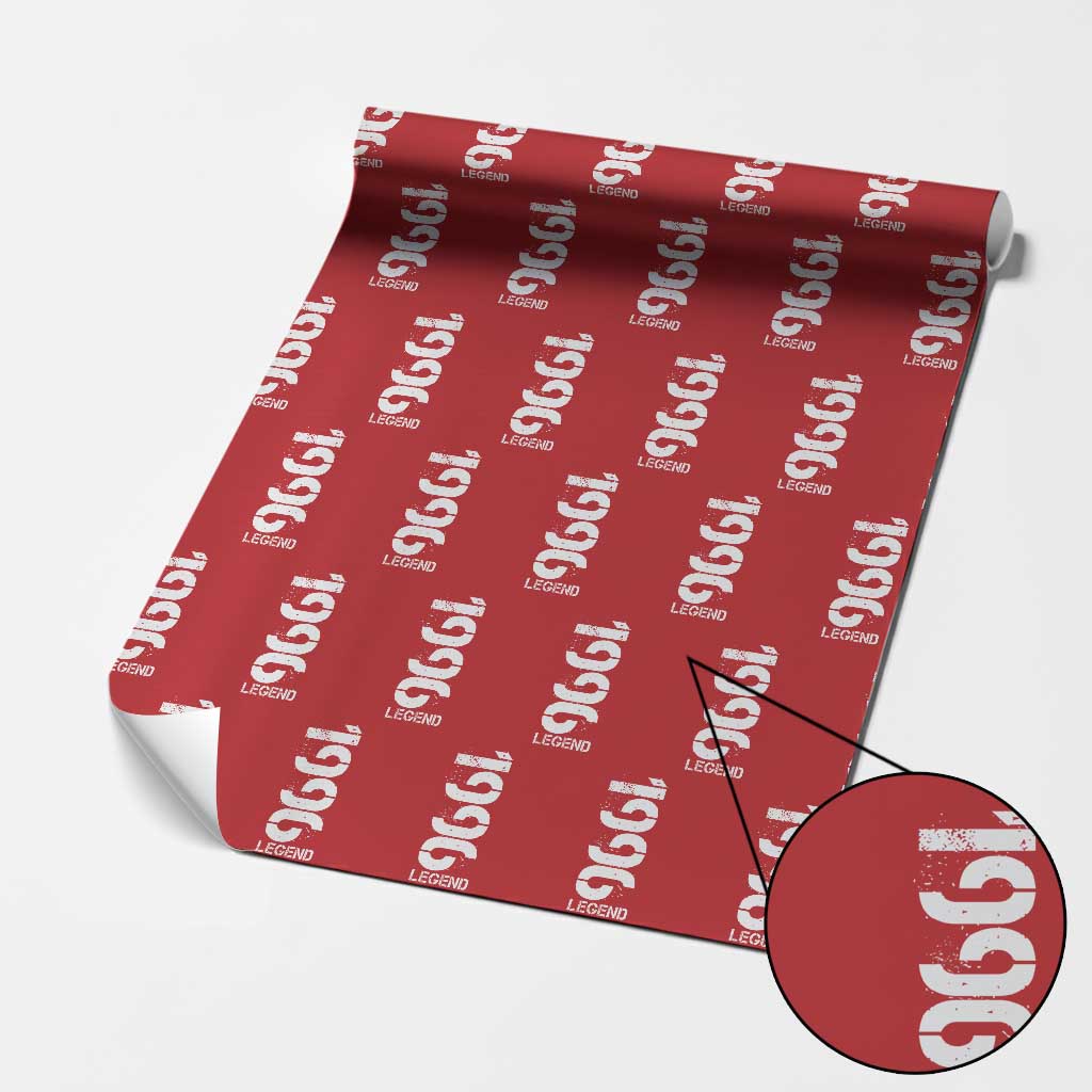 Vintage 1996 Legend Wrapping Paper Roll 30th Birthday Gifts Special Milestone