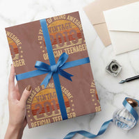 Vintage 2013 Official Teenager Wrapping Paper Roll 13 Year Old 13th Birthday