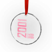 Vintage 25th Birthday Limited Edition 2001 Gift Crystal Glass Ornament