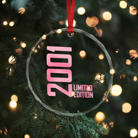 Vintage 25th Birthday Limited Edition 2001 Gift Crystal Glass Ornament
