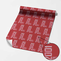 Vintage 25th Birthday Limited Edition 2001 Gift Wrapping Paper Roll