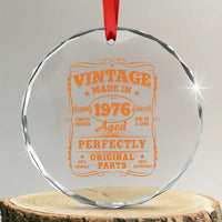 Vintage 50 Birthday Crystal Glass Ornament 50yr 1976 50th Birthday