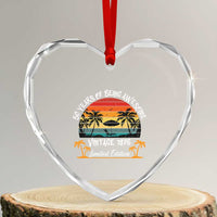 Vintage 50th Birthday Heart Crystal Glass Ornament Retro 1976 Limited Edition 50 Year Old