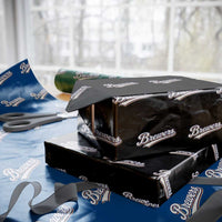 Vintage 70s Brewers Name Script Style Wrapping Paper Roll Retro Distressed Tailgate Spirit Sports Fan